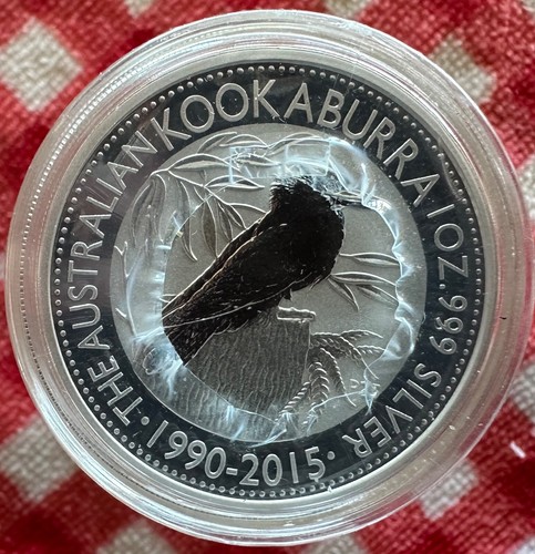 2015 x 10 AUSTRALIAN KOOKABURRA 25th ANNIVERSARY 1oz 0.999 SILVER - Picture 2 of 4