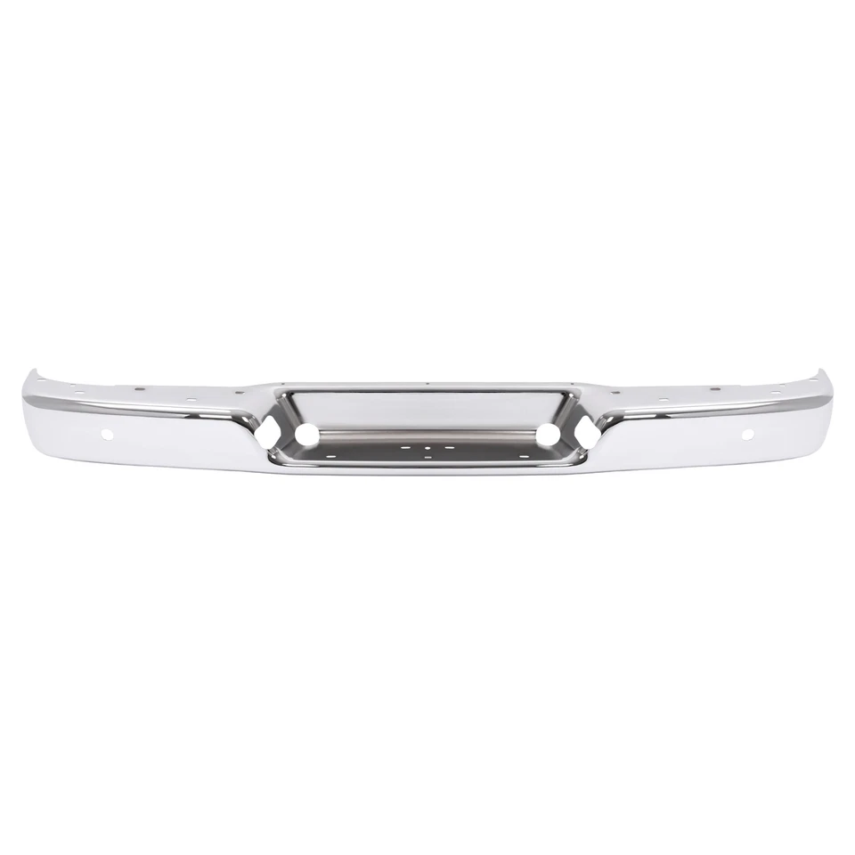 Parachoques trasero cromado con orificio de sensor para Chevy Express y GMC Savana 2500 1996-2025 Foto 2 de 4