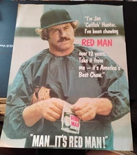 Red Man Chewing Tobacco "Catfish" Hunter 10" x 13" Advertising Sheet exc.