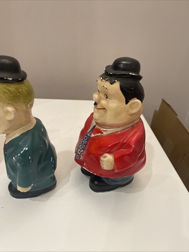 Alcanchas vintage de caja de dinero Laurel y Hardy años 50 - Imagen 7 de 16