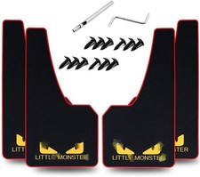 4 pcs Car Rubber Mudguard Mud Flaps Splash Guards Rubber Mudguard for Sports Mud