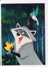 Trading Card Skybox Disney's Pocahontas #4 Meeko & Flit Forest Friends