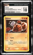 CGC 10 GEM MINT EX Team Rocket Returns Non Holo Swinub 79/109 KOMIYA 2004 on eBay