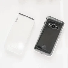 ALT MIVE Clear Case for AT-M120 Folder Phone / Transparent Hard Cover / NEW