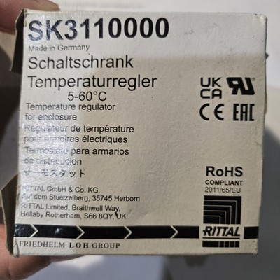 RITTAL SK3110000 TEMPERATURE REGULATOR 5-60 DEGREE C