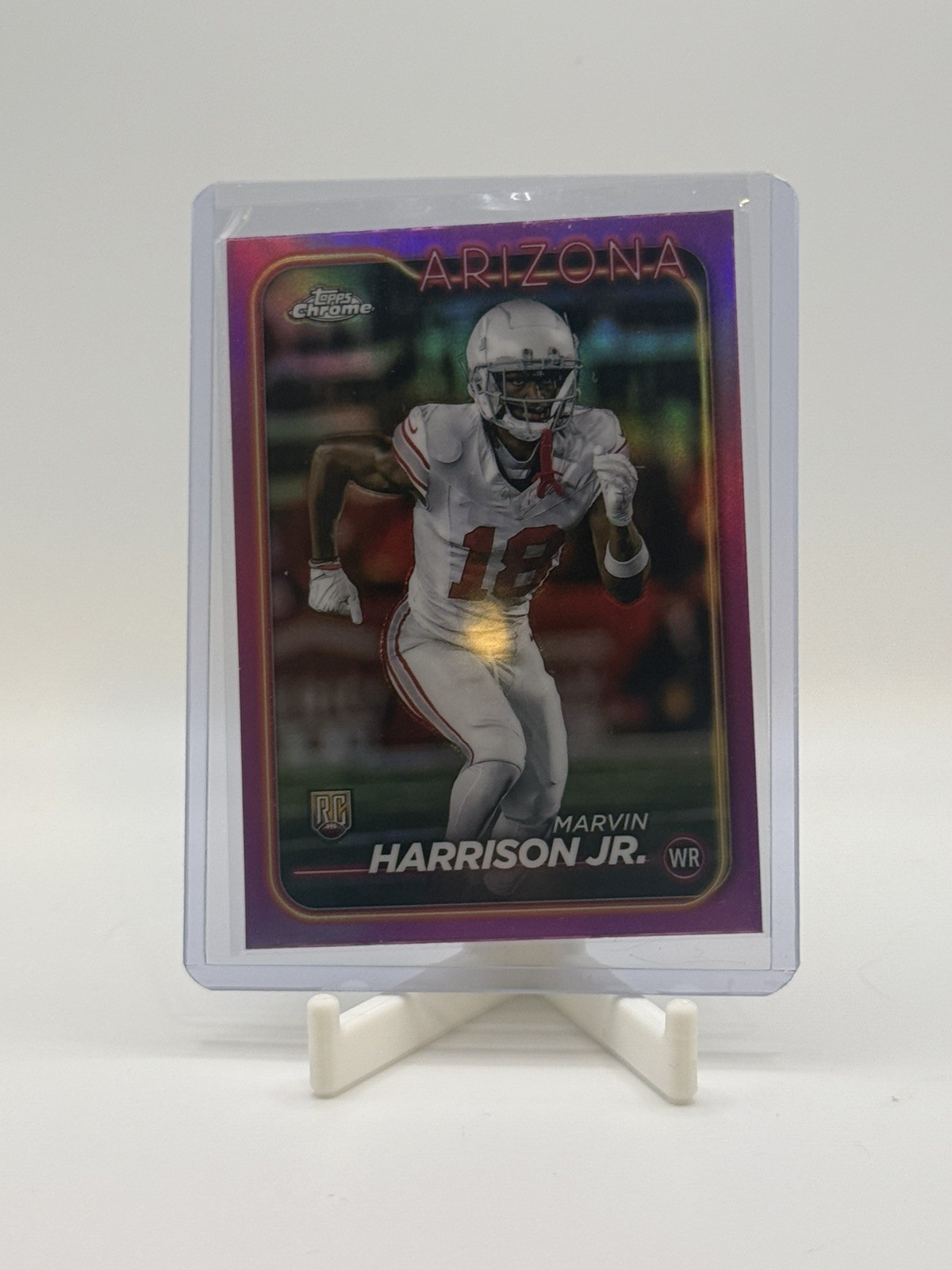 2024 Topps Chrome - Rookies Marvin Harrison Jr. #204 Pink Refractor (RC)