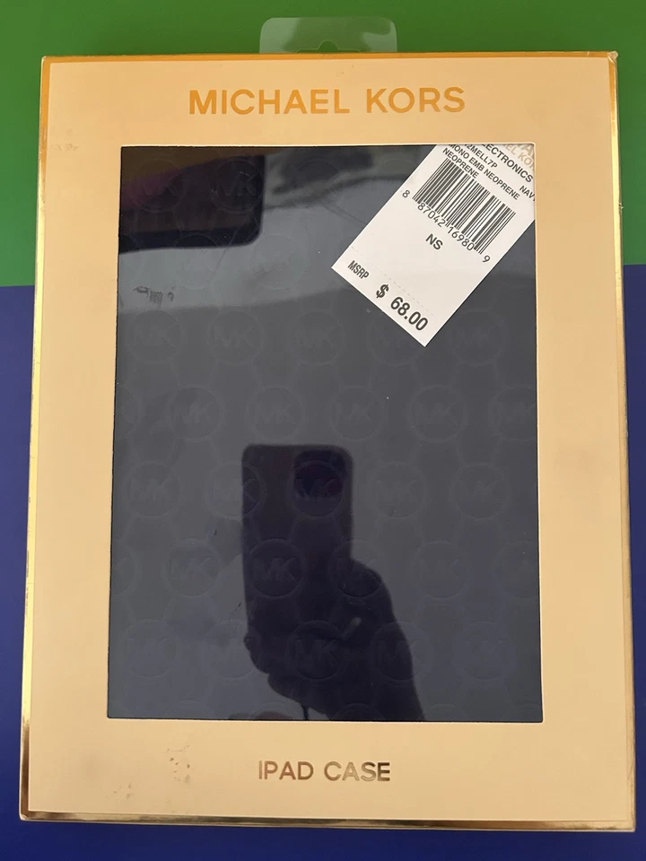 Michael Kors Embossed Logo Blue Ipad Tablet Sleeves Case Cover New With Tag - Image 2 of 4