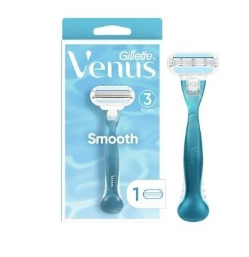 NEW WOMENS Venus Smooth Women s 3 Blade Razor Handle with 1 Blade Refill