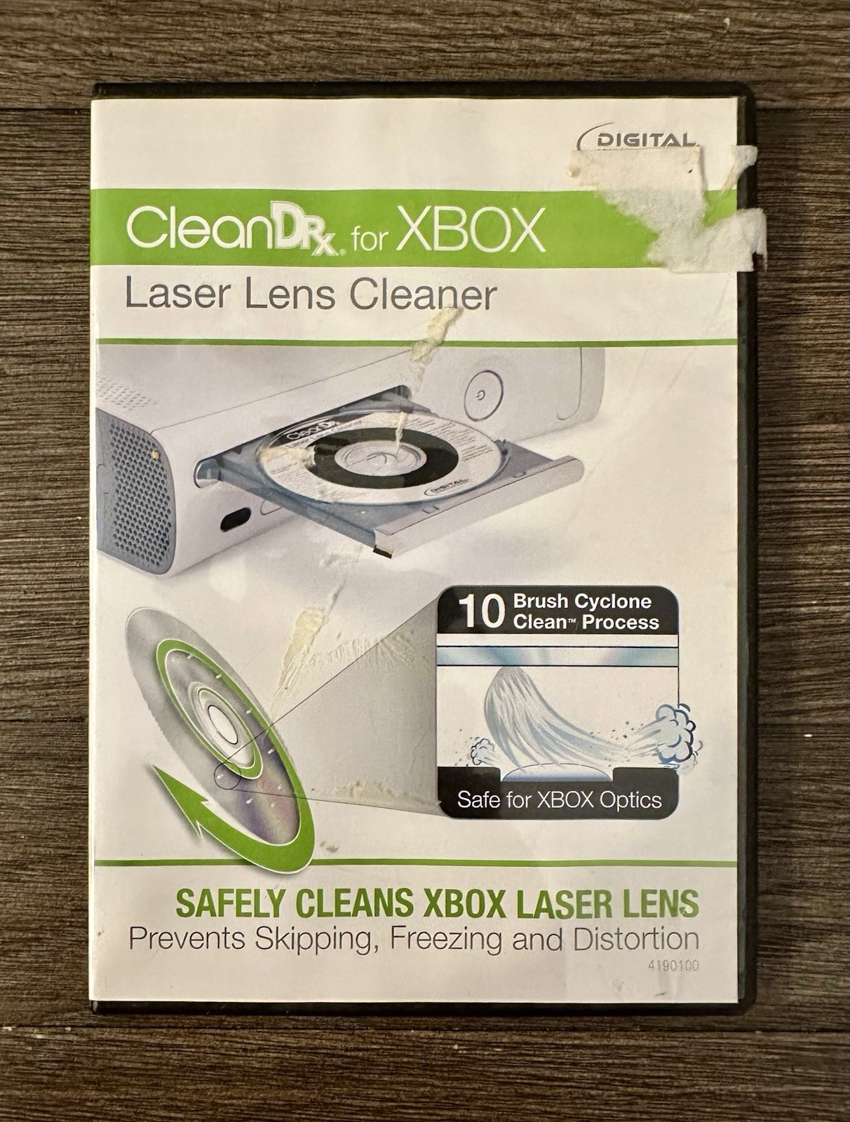 CleanDrx Laser Lens Cleaner Microsoft Xbox 10 Brush Cyclone Clean Process 