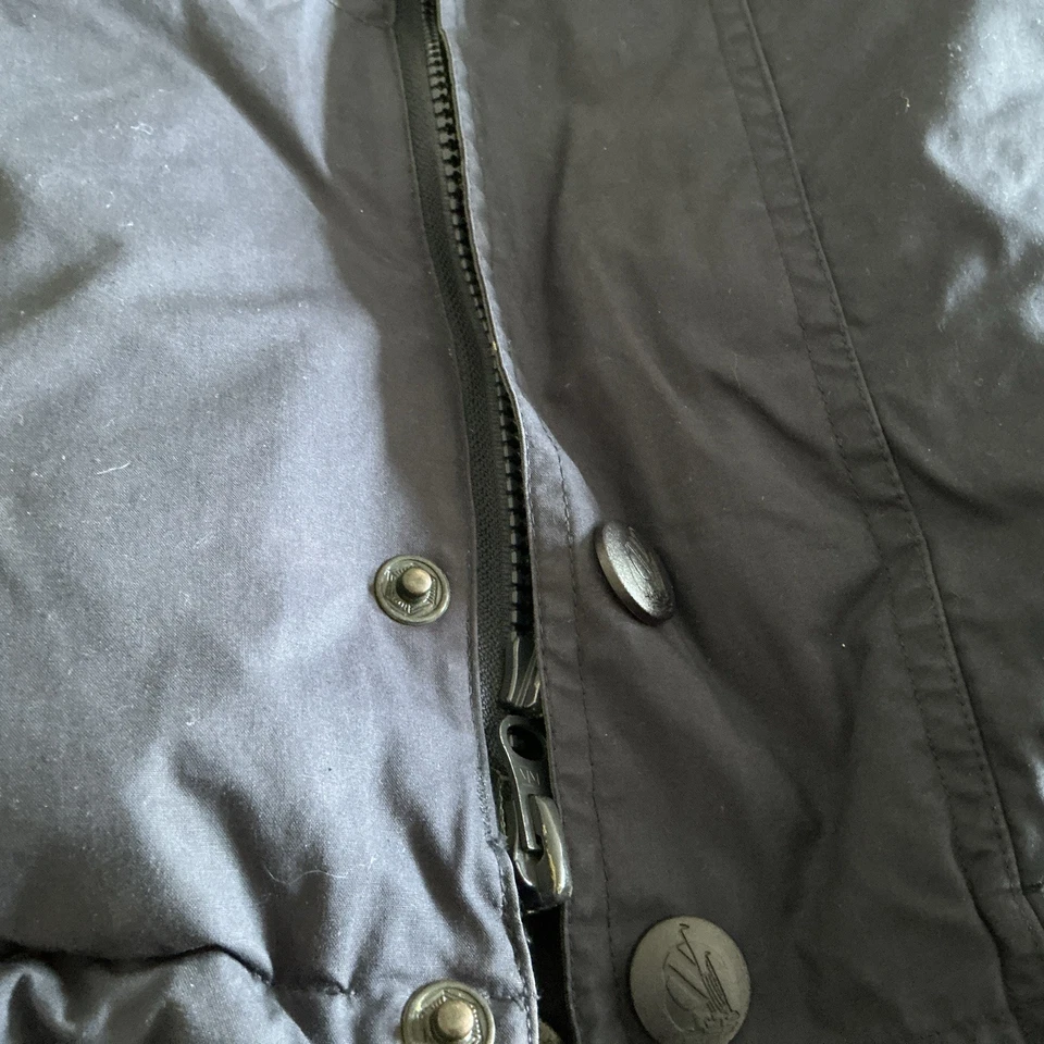 Nautica Jacket Youth L - 6 Blue And Gold  Full Zip Pockets Winter Coat-Duck Down - Imagem 3 de 4