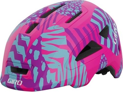 Giro Scamp II Youth Bike Helmet Matte Pink Animal XS 45 49cm Lightweight