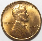 1940 Lincoln Wheat Cent - UNCIRCULATED BU - #10666-23