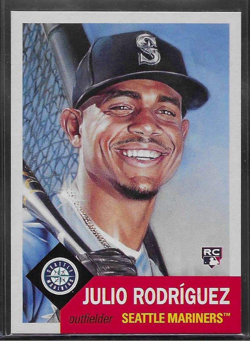 2022 TOPPS LIVING SET # 515 JULIO RODRIGUEZ Rookie Seattle Mariners 9,848 PR a