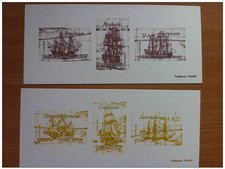FRANCE 2008 - GRAVURES VOILIERS CELEBRES SAILING BOATS BATEAUX 4249 à 4254