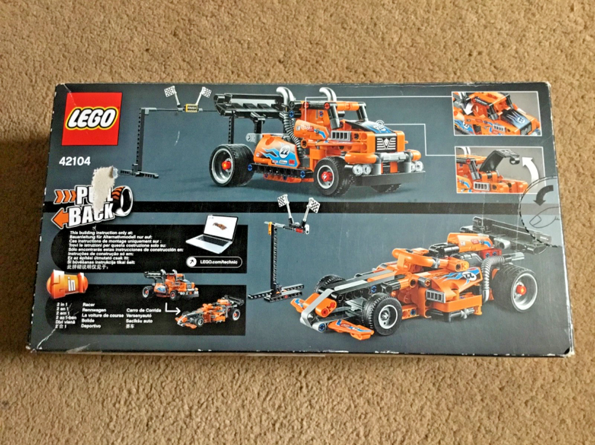 LEGO TECHNIC PULL BACK SET 42104 RACE TRUCK BRAND