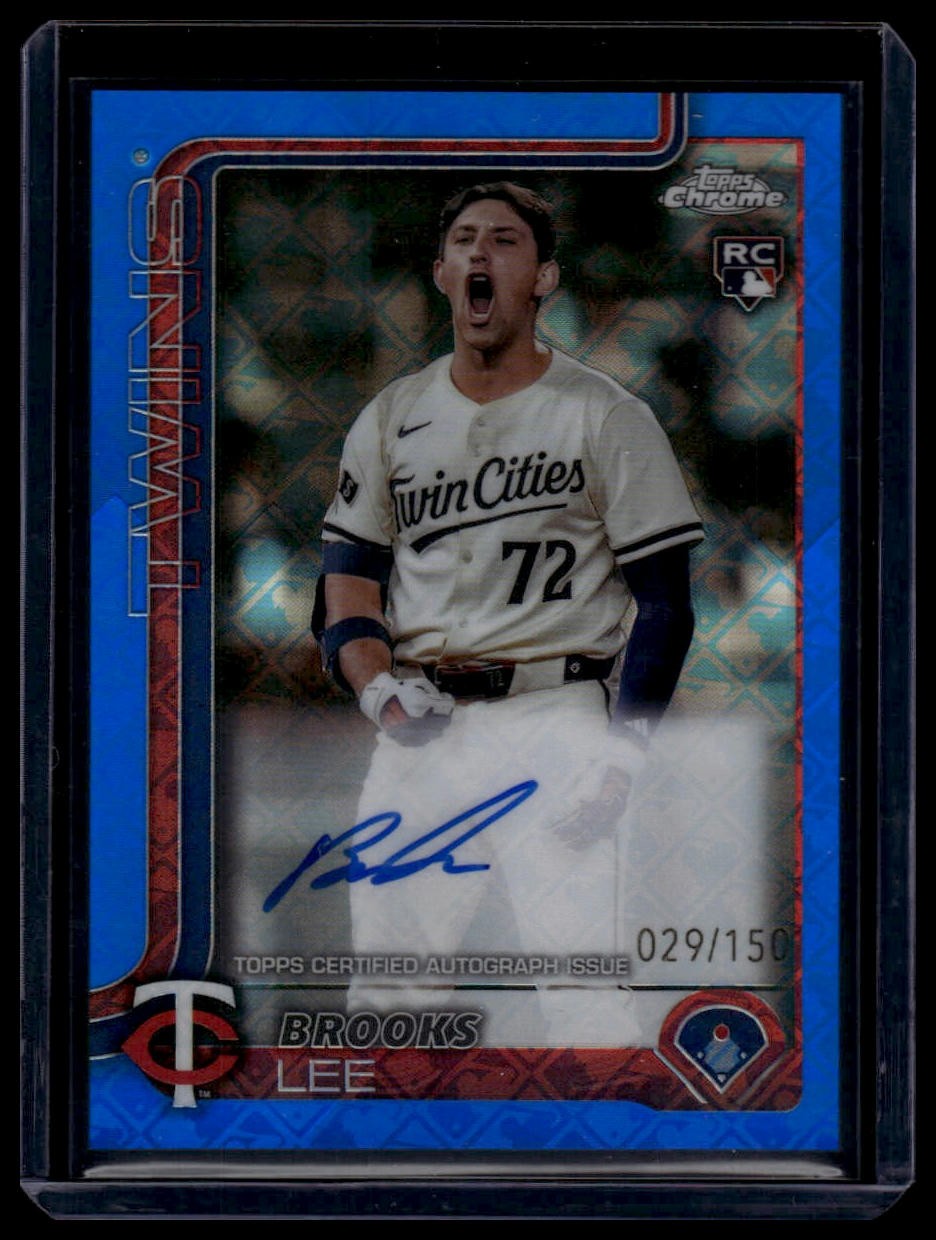 2025 Topps Chrome Logofractor Edition Brooks Lee Rookie Auto Blue #/150