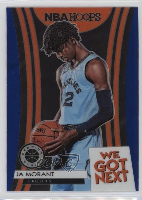 2019-20 Panini NBA Hoops Premium Stock We Got Next Blue Ja Morant Rookie RC 0l7n