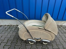 Vintage Korb Kinderwagen Korbkinderwagen Wagen 1950er Jahre 1950 Bastlerware