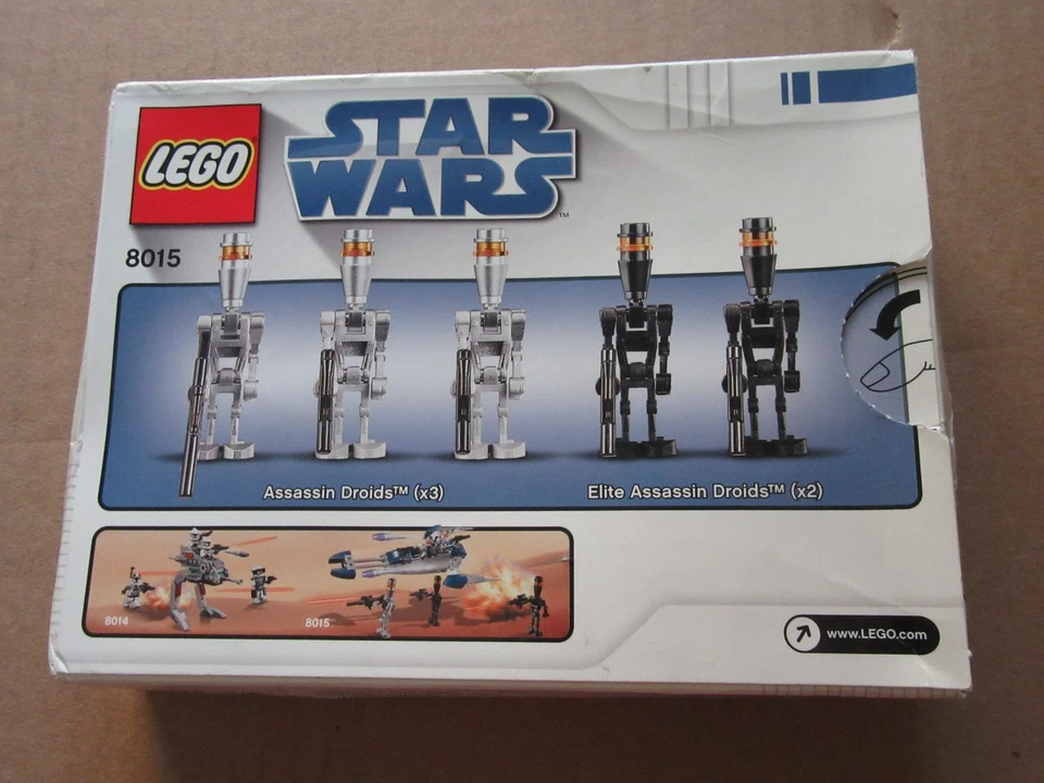 Lego Star Wars 8015 ~ PAQUETE DE BATALLA DROIDES ASESINOS ~ CAJA DAÑADA retirada NISB Foto 2 de 4