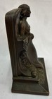 Circa 1920 Jennings Brothers Metal Book Ends "The Lady of the Theatre" — photo 3