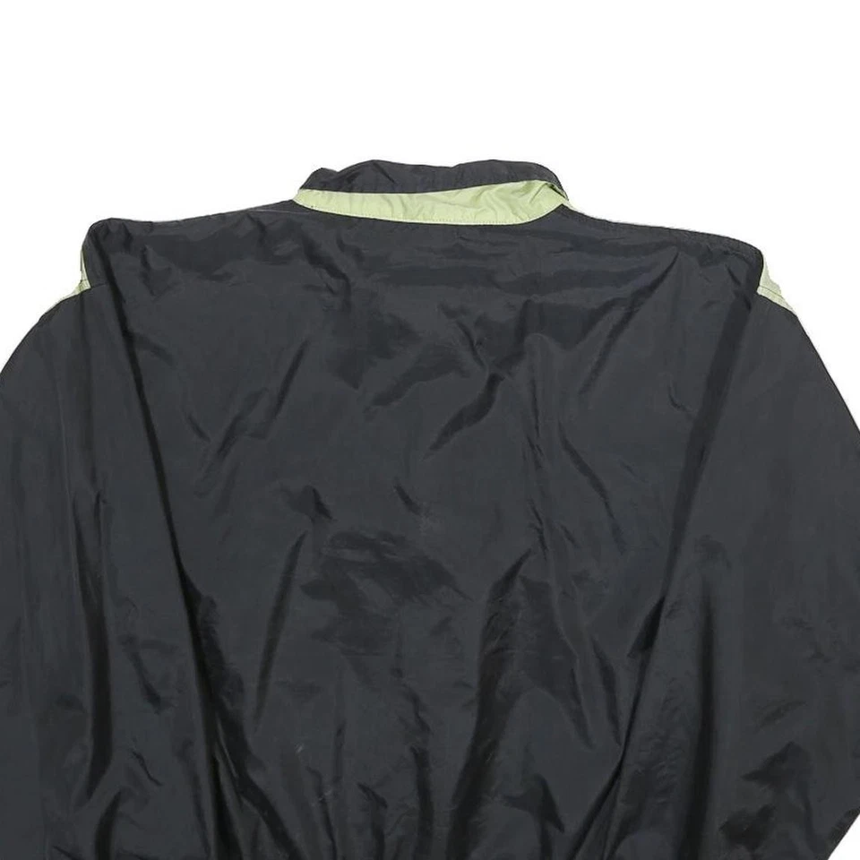 HANES Womens Black & Green Nylon Pullover Jacket M Lightweight Windbreaker - Image 4 of 4