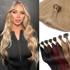 150g Nano Ring Beads Tip Hair Extensions Micro-Loop Tip Remy Human Hair Thick 1G