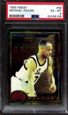 1993 Finest #56 MICHAEL ADAMS  PSA 6 EX-MT 50336106 