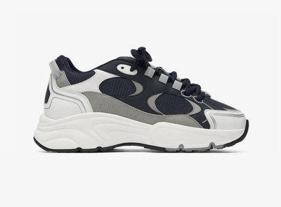 Cleens Pulse Runner Sneaker Marine Navy Grau Größe UK 6,5
