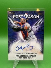 2025 Topps - Postseason Performance Autographs #PPA-FA /50 - Francisco Alvarez