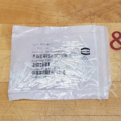 Harting 09 15 000 6203 Silver Plated Crimp - NEW
