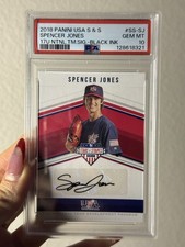 2018 Stars And Stripes Spencer Jones 17U Black Ink /25