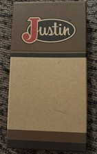 Justin Rodeo Wallet RFID Genuine Leather Brown Suede Western Style New In Box