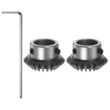 2pcs Bevel Gear 1.5M 20 Teeth 16mm Shaft Hole 1:1 Tapered Bevel Pinion Gear