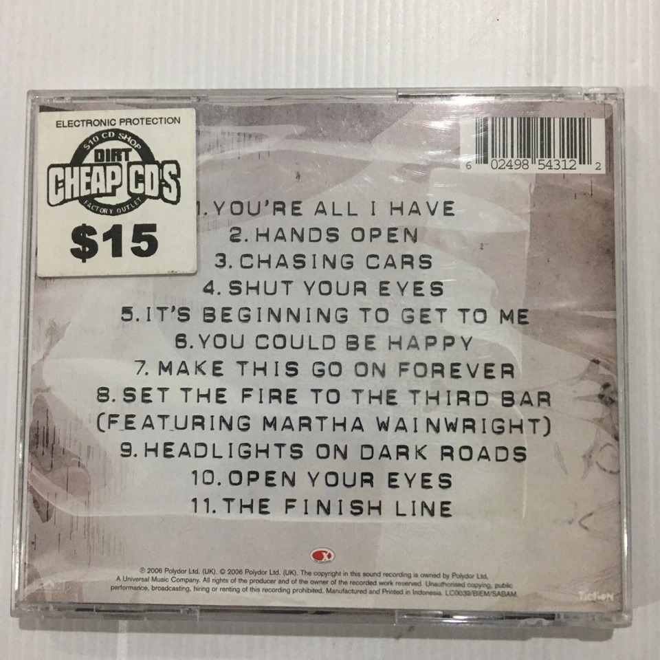 Snow Patrol Eyes Open CD Alternative Rock Indie Rock - Image 3 of 4