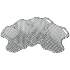 3D Real Carbon Fiber Silver  Door Handle Bowl Cup Trim Anti Scratch Pad AHM J