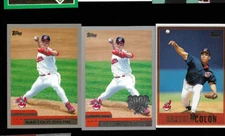 Bartolo Colon 3 card lot  Indians  Topps  *COMBINE SHIPPING*