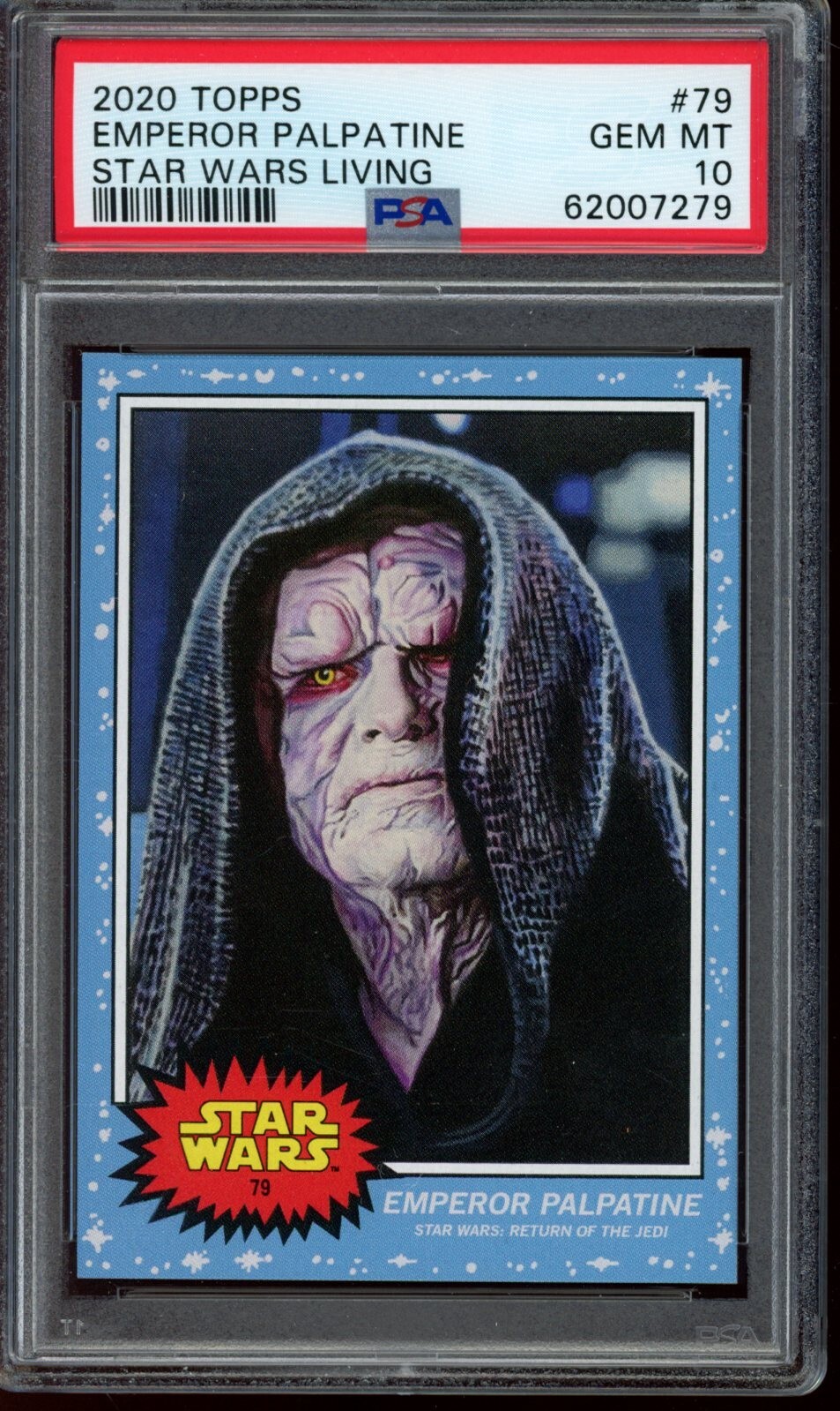 2020 Topps Star Wars Living Set #79 Emperor Palpatine PSA 10 Gem Mint SP ROTJ