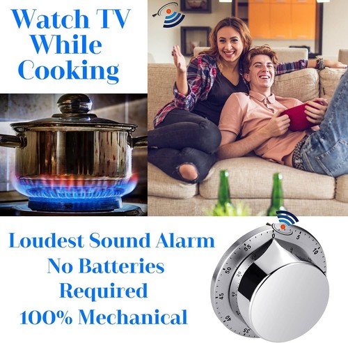 Eco-Friendly Stainless Steel Cooking Timer - Magnetic, Loud Alarm, 11 Settings - Picture 8 of 11