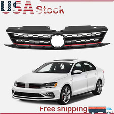 Grill Wred Trim Fit 2015 2016 2017 2018 Vw Volkswagen Jetta Front Upper Grille