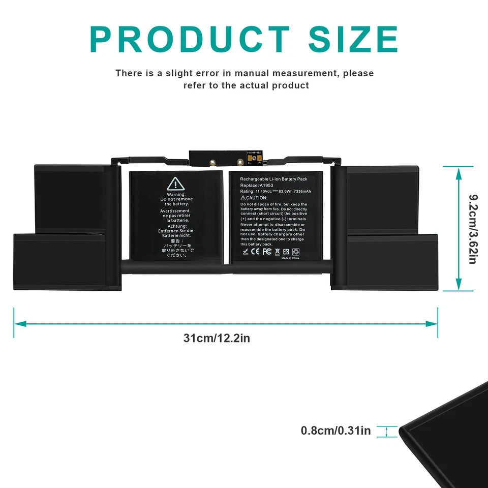 ✅A1953 A1990 Battery For MacBook Pro 15" Mid 2018 2019 EMC 3215 3359 Touch Bar - Image 3 of 4