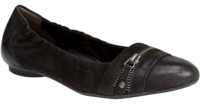 Womens PAUL GREEN black leather ballet flats sz. UK 5