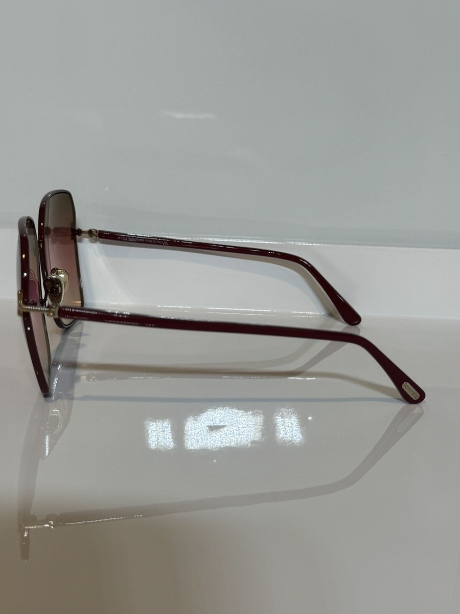 New Tom Ford Claudia-02 TF839 69F Cherry Red Rose Gradient  display picture 1