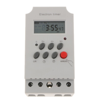 Digital Zeitschaltuhr Hutschiene Wochen Timer Relay Programmierbarer DC 12V 220V
