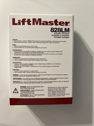 LiftMaster 828LM Internet Gateway Garage Door Opener NEW - 第 3/4 張圖片