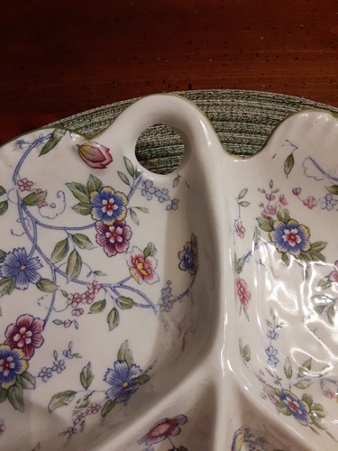 Tominaga Original China Serving Veggie Cracker Tray Andrea Sade - Picture 3 of 15