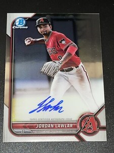 2022 Topps Bowman Chrome JORDAN LAWLAR AUTO Arizona Diamondbacks CPA-JLR