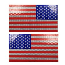IR Reflective USA US AMERICAN FLAG US FLAG TACTICAL HOOK LOOP PATCH BLUE RED