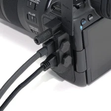 cable protector, guard, strain relief for the Canon R5 R5c