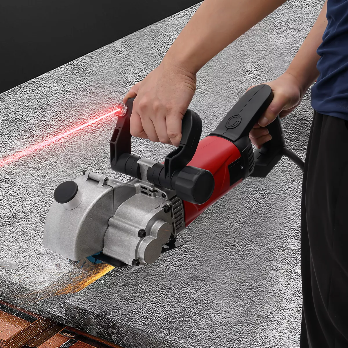 3500W Max Wall Chaser Machine Concrete Chasing Tool Electric Saw