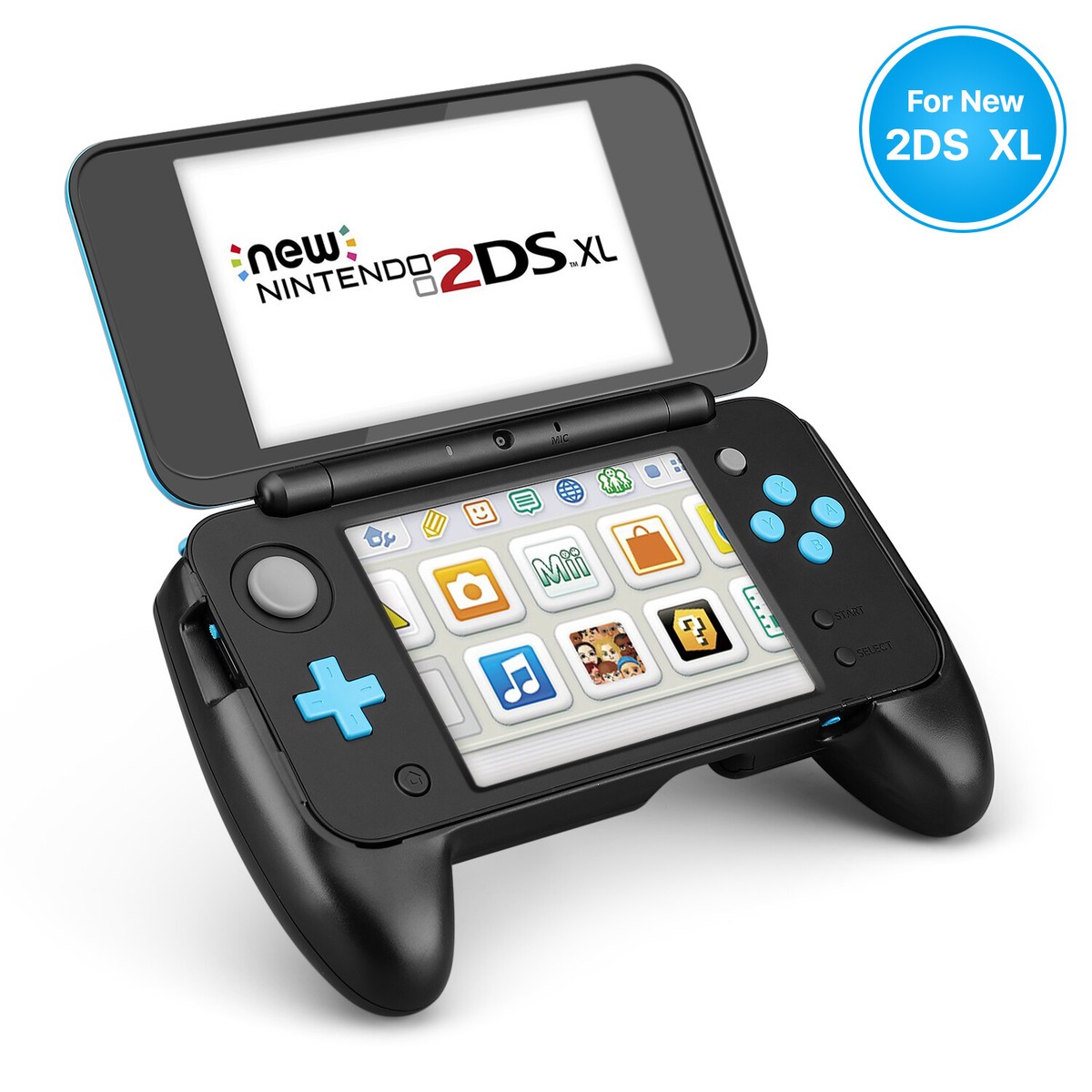 New Nintendo 2DS XL Hand Grip - Protective Cover Rubber Controller